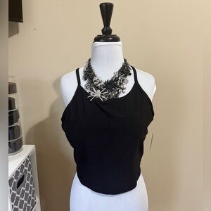 Old navy cropped work out tank top with built in bra - new with tags.